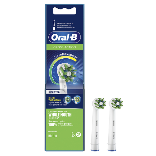Oral-B Cross Action 2 Stuks- CleanMaximiser opzetborstels